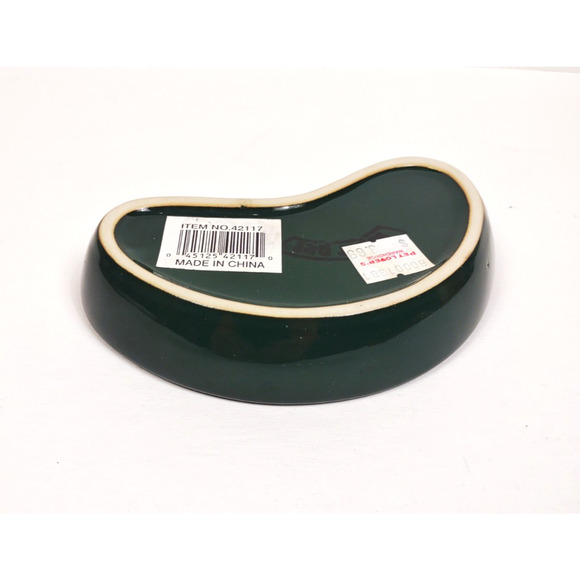 Zilla Pet Reptile & Amphibian Terrarium Green Kidney Dish Food & Water Bowl NEW - Picture 6 of 6